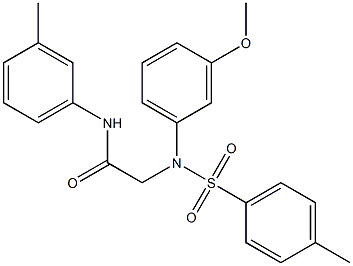 2-{3-methoxy[(4-methylphenyl)sulfonyl]anilino}-N-(3-methylphenyl)acetamide Struktur