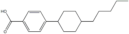 4-(4-Pentylcyclohexyl)benzoic acid Struktur