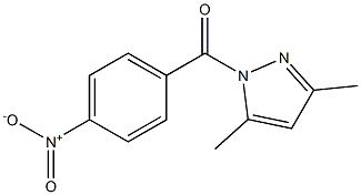 (3,5-dimethyl-1H-pyrazol-1-yl)(4-nitrophenyl)methanone Struktur