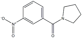 (3-nitrophenyl)(1-pyrrolidinyl)methanone Struktur