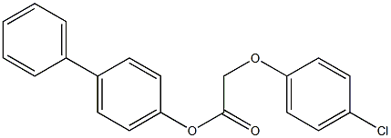 [1,1'-biphenyl]-4-yl 2-(4-chlorophenoxy)acetate Struktur