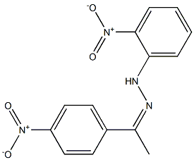 1-(4-nitrophenyl)-1-ethanone N-(2-nitrophenyl)hydrazone Struktur