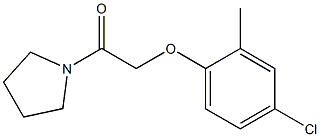 2-(4-chloro-2-methylphenoxy)-1-(1-pyrrolidinyl)-1-ethanone Struktur