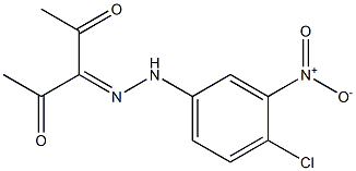 2,3,4-pentanetrione 3-[N-(4-chloro-3-nitrophenyl)hydrazone] Struktur