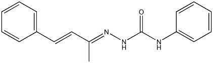 2-[(Z,2E)-1-methyl-3-phenyl-2-propenylidene]-N-phenyl-1-hydrazinecarboxamide Struktur