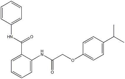 2-{[2-(4-isopropylphenoxy)acetyl]amino}-N-phenylbenzamide Struktur