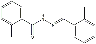 2-methyl-N'-[(E)-(2-methylphenyl)methylidene]benzohydrazide Struktur