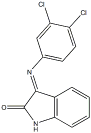 3-[(3,4-dichlorophenyl)imino]-1H-indol-2-one Struktur