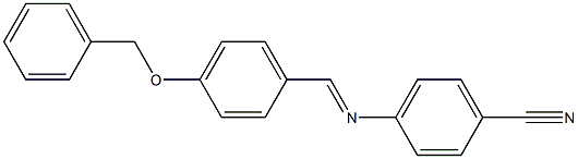 4-({(E)-[4-(benzyloxy)phenyl]methylidene}amino)benzonitrile Struktur