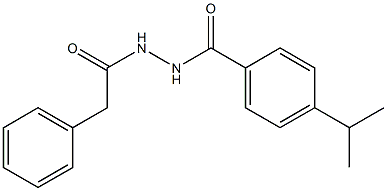 4-isopropyl-N'-(2-phenylacetyl)benzohydrazide Struktur