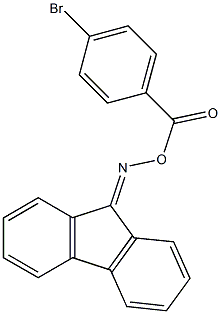 N-[(4-bromobenzoyl)oxy]-N-(9H-fluoren-9-ylidene)amine Struktur