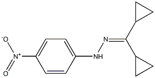 dicyclopropylmethanone N-(4-nitrophenyl)hydrazone Struktur