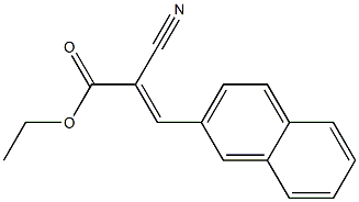 ethyl (E)-2-cyano-3-(2-naphthyl)-2-propenoate Struktur