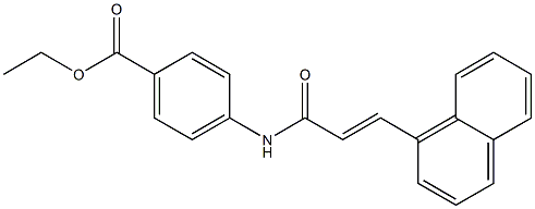 ethyl 4-{[(E)-3-(1-naphthyl)-2-propenoyl]amino}benzoate Struktur