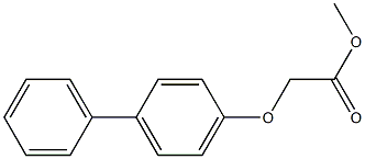 methyl 2-([1,1'-biphenyl]-4-yloxy)acetate Struktur