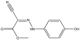 methyl 2-cyano-2-[(Z)-2-(4-hydroxyphenyl)hydrazono]acetate Struktur