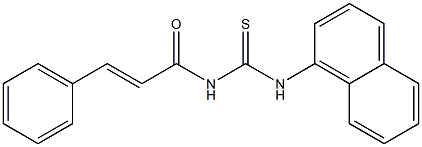 N-(1-naphthyl)-N'-[(E)-3-phenyl-2-propenoyl]thiourea Struktur