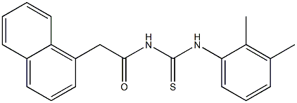 N-(2,3-dimethylphenyl)-N'-[2-(1-naphthyl)acetyl]thiourea Struktur