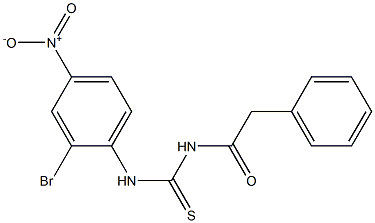 N-(2-bromo-4-nitrophenyl)-N'-(2-phenylacetyl)thiourea Struktur