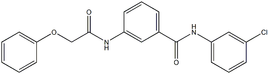 N-(3-chlorophenyl)-3-[(2-phenoxyacetyl)amino]benzamide Struktur