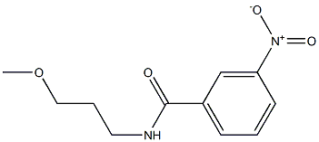 N-(3-methoxypropyl)-3-nitrobenzamide Struktur