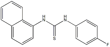 N-(4-fluorophenyl)-N'-(1-naphthyl)thiourea Struktur