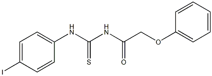 N-(4-iodophenyl)-N'-(2-phenoxyacetyl)thiourea Struktur