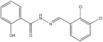 N'-[(E)-(2,3-dichlorophenyl)methylidene]-2-hydroxybenzohydrazide Struktur