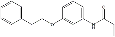 N-[3-(phenethyloxy)phenyl]propanamide Struktur