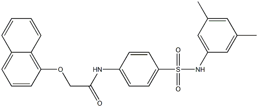 N-{4-[(3,5-dimethylanilino)sulfonyl]phenyl}-2-(1-naphthyloxy)acetamide Struktur