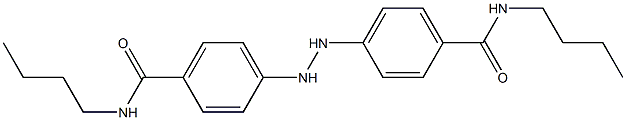 N-butyl-4-(2-{4-[(butylamino)carbonyl]phenyl}hydrazino)benzamide Struktur