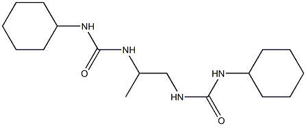 N-cyclohexyl-N'-(2-{[(cyclohexylamino)carbonyl]amino}-1-methylethyl)urea Struktur