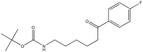 tert-butyl 6-(4fluorophenyl)-6-oxohexylcarbamate Struktur