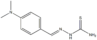 2-{[4-(dimethylamino)phenyl]methylene}-1-hydrazinecarbothioamide Struktur