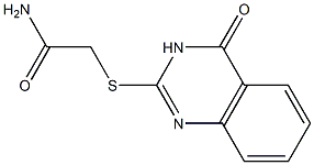 2-[(4-oxo-3,4-dihydro-2-quinazolinyl)sulfanyl]acetamide Struktur