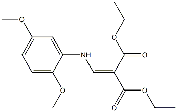 diethyl 2-[(2,5-dimethoxyanilino)methylene]malonate Struktur