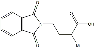 2-bromo-4-(1,3-dioxo-1,3-dihydro-2H-isoindol-2-yl)butanoic acid Struktur