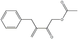 4-Acetoxy-2-benzyl-1-buten-3-one Struktur