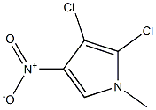 1-Methyl-3-nitro-4,5-dichloro-1H-pyrrole Struktur