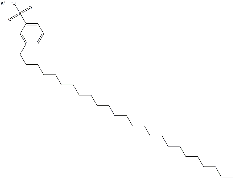 3-Pentacosylbenzenesulfonic acid potassium salt Struktur