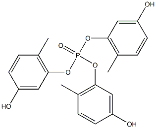 Phosphoric acid tri(3-hydroxy-6-methylphenyl) ester Struktur