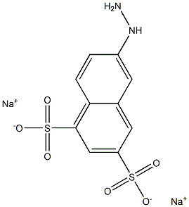 6-Hydrazino-1,3-naphthalenedisulfonic acid disodium salt Struktur