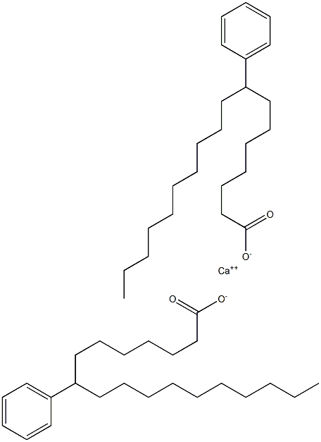 Bis(8-phenylstearic acid)calcium salt Struktur