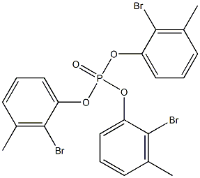 Phosphoric acid tris(2-bromo-3-methylphenyl) ester Struktur