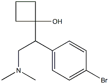 1-[1-(4-Bromophenyl)-2-dimethylaminoethyl]cyclobutanol Struktur