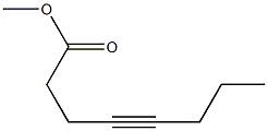 4-Octynoic acid methyl ester Struktur