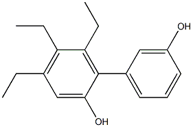 4,5,6-Triethyl-1,1'-biphenyl-2,3'-diol Struktur