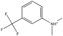 N,N-Dimethyl-3-(trifluoromethyl)anilinium Struktur