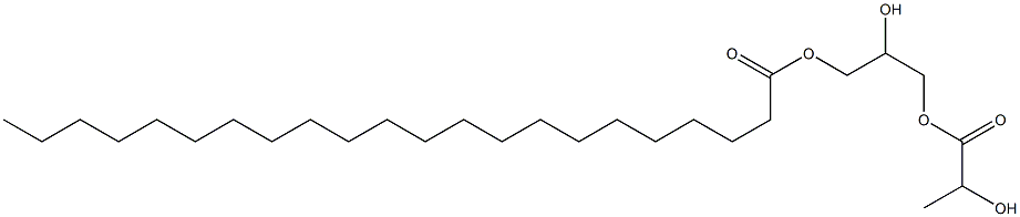 2-Hydroxypropionic acid 2-hydroxy-3-docosanoyloxypropyl ester Struktur