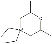 4,4-Diethyl-2,6-dimethylmorpholinium Struktur